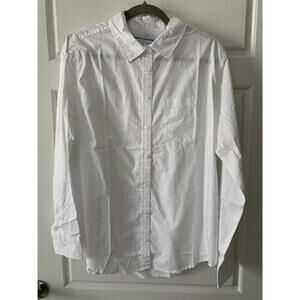 White Button Down Long Sleeve Shirt